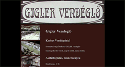 Desktop Screenshot of giglervendeglo.hu